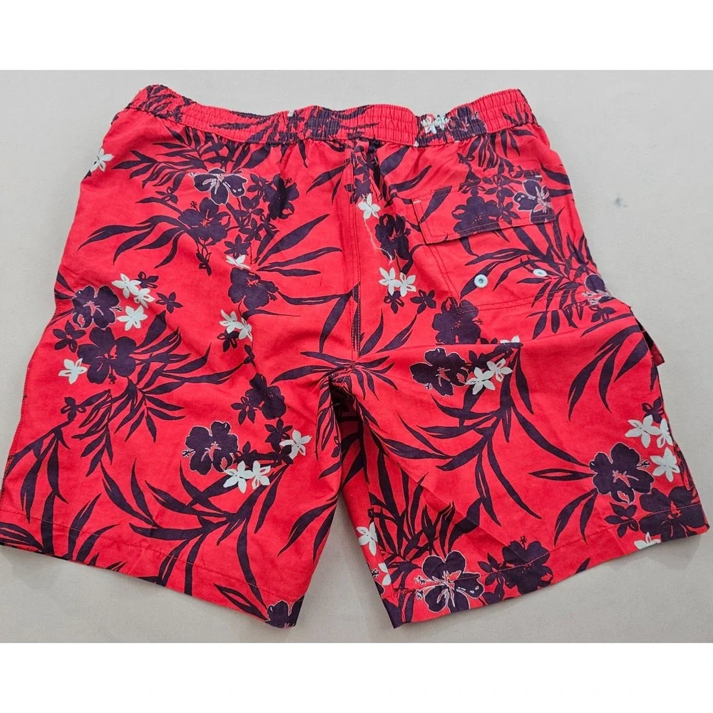 Tommy Bahama Relax trunks swimwear mens XXL 2XL pockets red ATR914571 floral